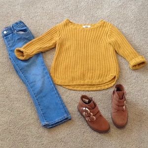 Mustard yellow Sweater 3t
